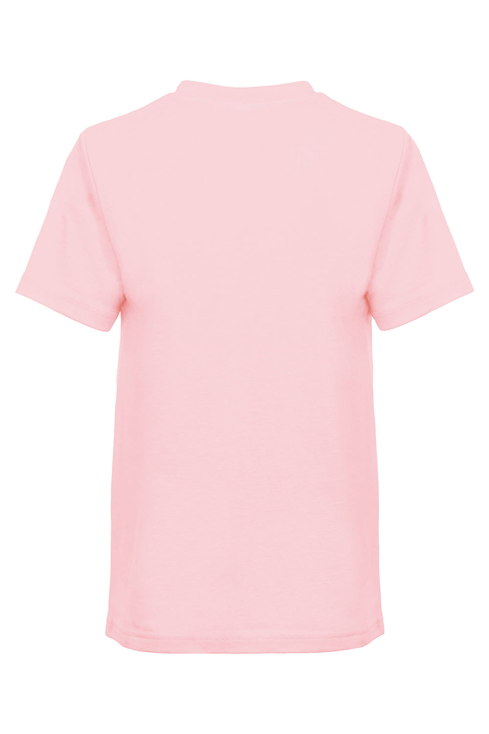 Next Level 3310 Youth Fine Jersey Short Sleeve Crewneck T-Shirt Light Pink Flat Back