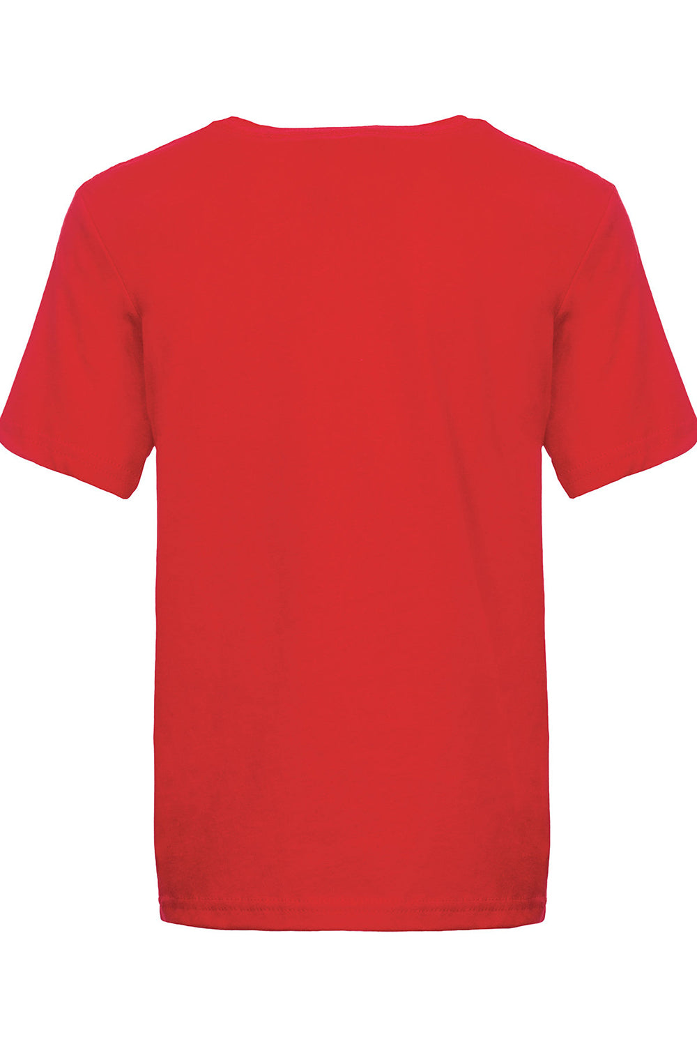 Next Level 3310 Youth Fine Jersey Short Sleeve Crewneck T-Shirt Red Flat Back