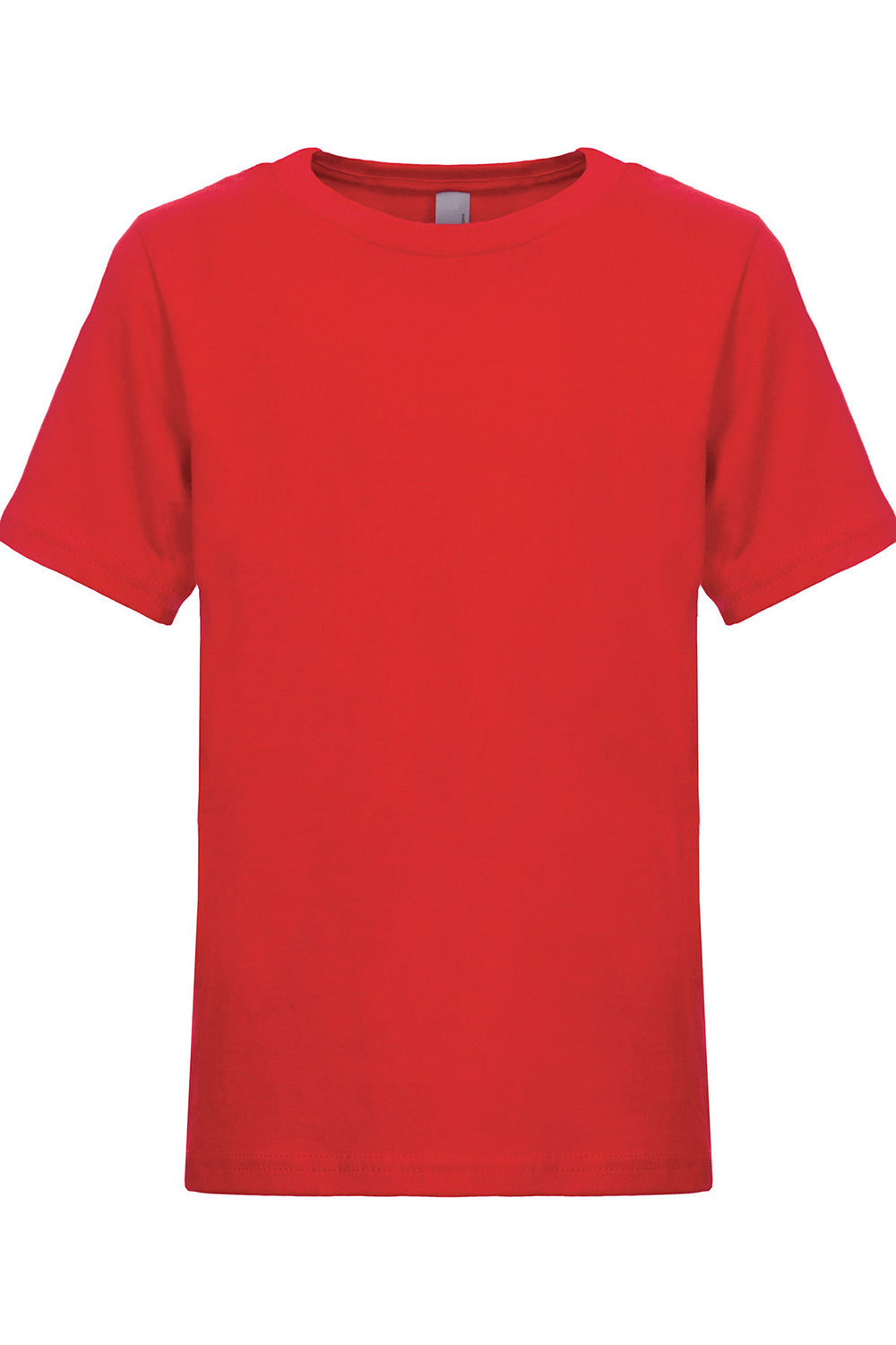 Next Level 3310 Youth Fine Jersey Short Sleeve Crewneck T-Shirt Red Flat Front