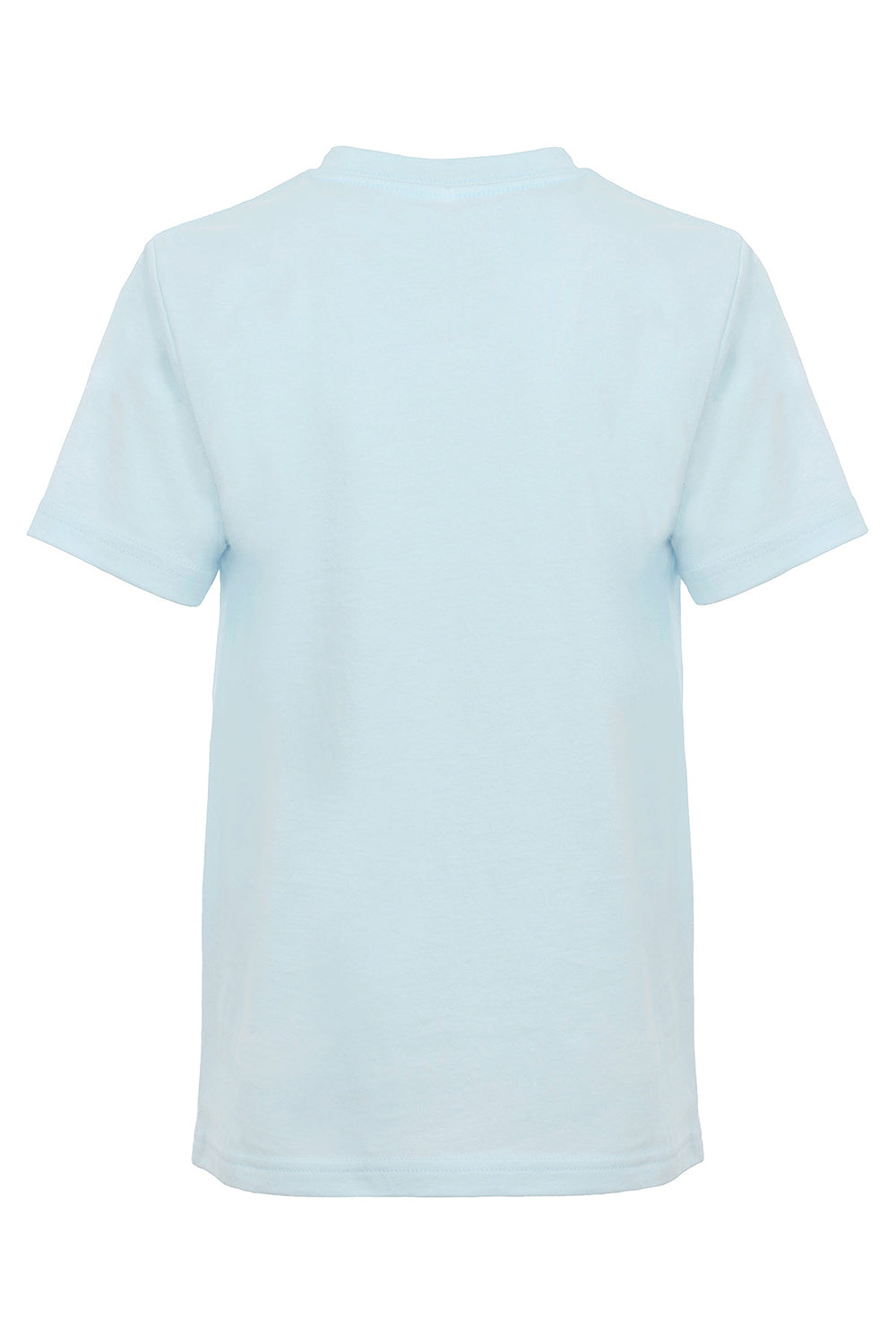 Next Level 3310 Youth Fine Jersey Short Sleeve Crewneck T-Shirt Light Blue Flat Back