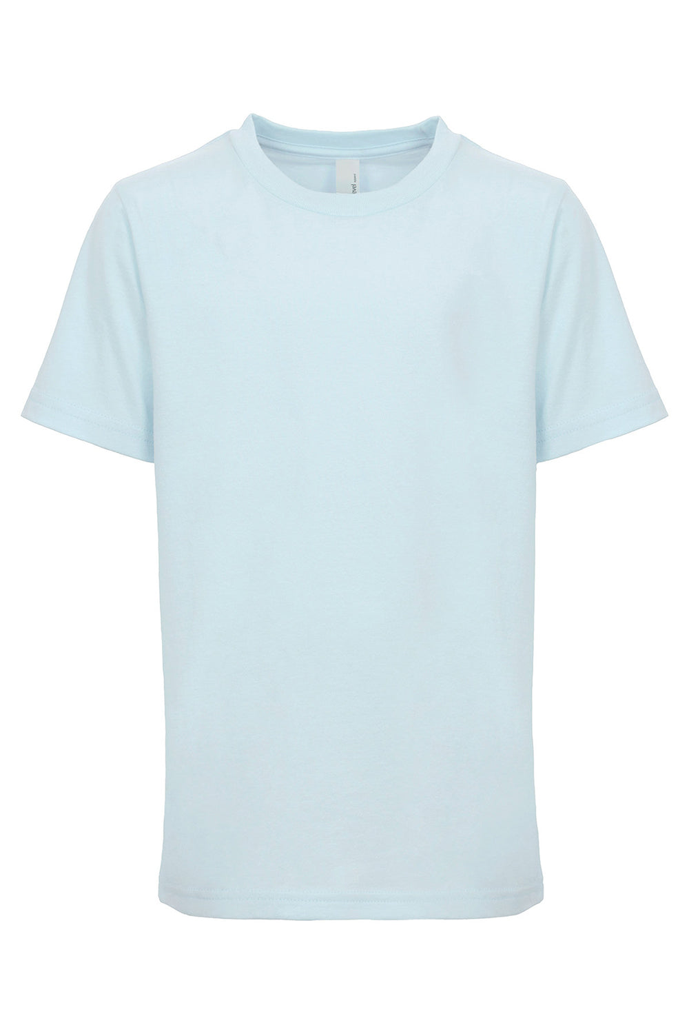 Next Level 3310 Youth Fine Jersey Short Sleeve Crewneck T-Shirt Light Blue Flat Front