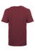 Next Level 3310 Youth Fine Jersey Short Sleeve Crewneck T-Shirt Maroon Flat Back