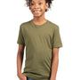 Next Level Youth Fine Jersey Short Sleeve Crewneck T-Shirt - Military Green