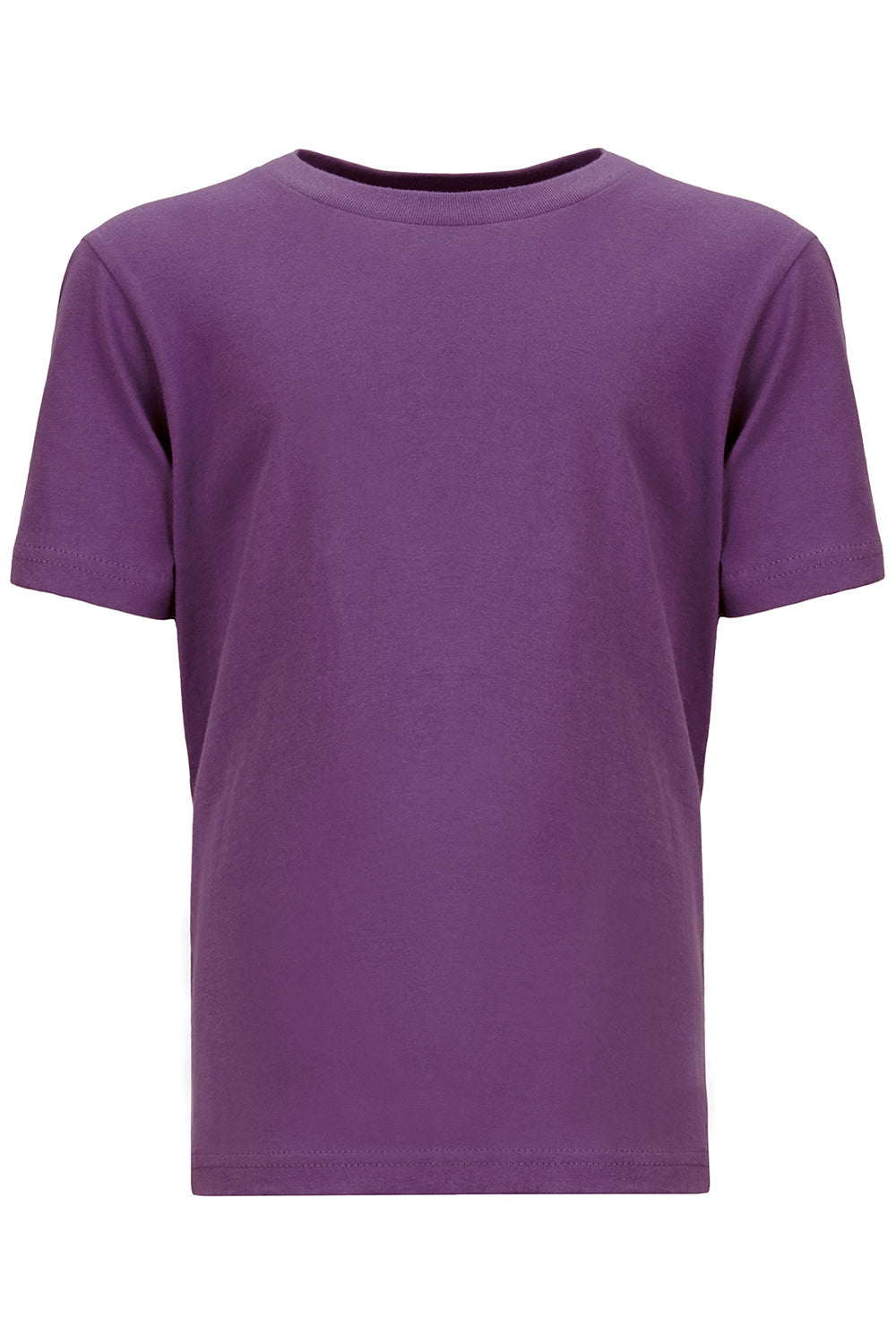 Next Level 3310 Youth Fine Jersey Short Sleeve Crewneck T-Shirt Purple Rush Flat Front