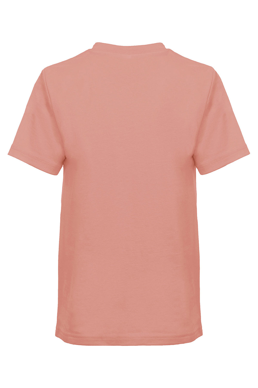 Next Level 3310 Youth Fine Jersey Short Sleeve Crewneck T-Shirt Desert Pink Flat Back