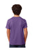 Next Level 3312 Youth CVC Jersey Short Sleeve Crewneck T-Shirt Purple Rush Model Back