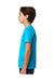 Next Level 3312 Youth CVC Jersey Short Sleeve Crewneck T-Shirt Turquoise Blue Model Side