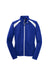 Sport-Tek LST90 Womens Full Zip Track Jacket True Royal Blue/White Flat Front