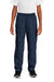 Sport-Tek YPST74 Youth Water Resistant Wind Pants w/ Pockets True Navy Blue Model Front