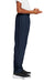 Sport-Tek YPST74 Youth Water Resistant Wind Pants w/ Pockets True Navy Blue Model Side