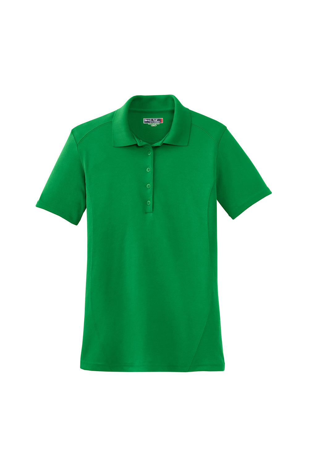 Sport-Tek L475 Womens Dry Zone Moisture Wicking Short Sleeve Polo Shirt Kelly Green Flat Front