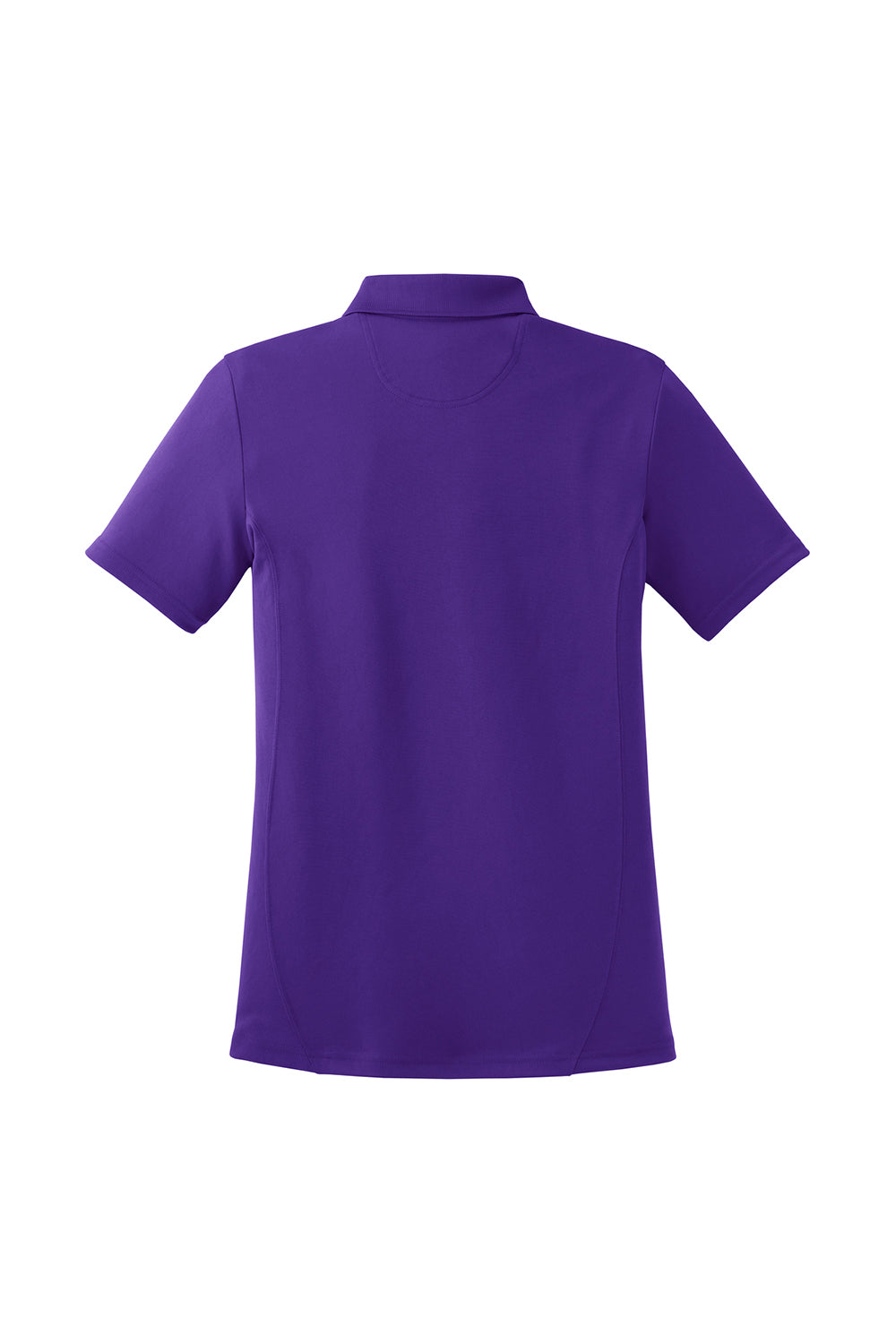 Sport-Tek L475 Womens Dry Zone Moisture Wicking Short Sleeve Polo Shirt Purple Flat Back