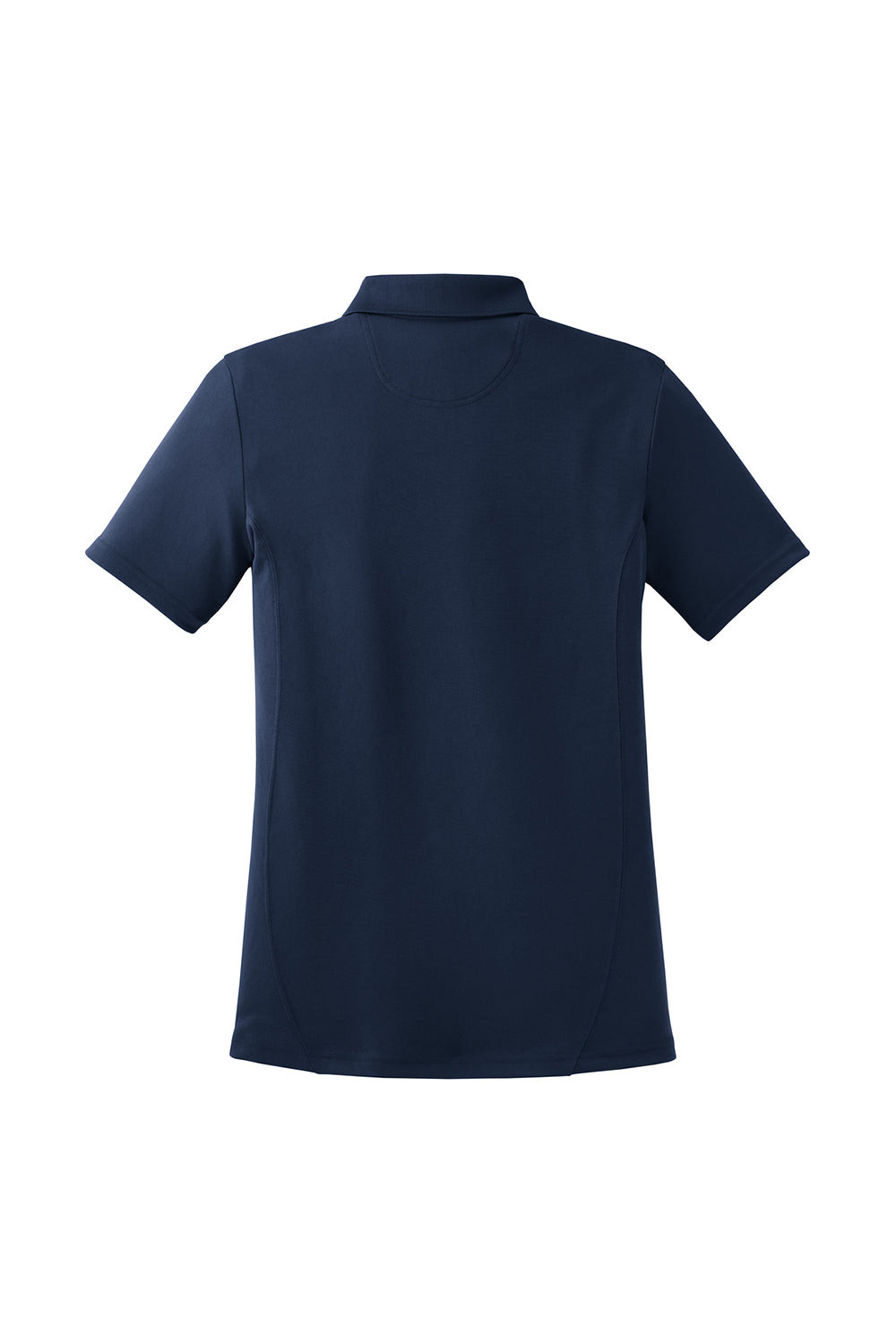 Sport-Tek L475 Womens Dry Zone Moisture Wicking Short Sleeve Polo Shirt True Navy Blue Flat Back