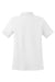 Sport-Tek L475 Womens Dry Zone Moisture Wicking Short Sleeve Polo Shirt White Flat Back