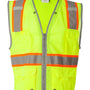 Kishigo Mens Premium Brilliant Series Heavy Duty Class 2 Vest - Lime Green - NEW