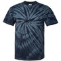 Dyenomite Mens Cyclone Pinwheel Tie Dyed Short Sleeve Crewneck T-Shirt - Black - NEW