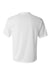 C2 Sport 5100 Mens Performance Moisture Wicking Short Sleeve Crewneck T-Shirt White Flat Back