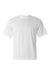 C2 Sport 5100 Mens Performance Moisture Wicking Short Sleeve Crewneck T-Shirt White Flat Front