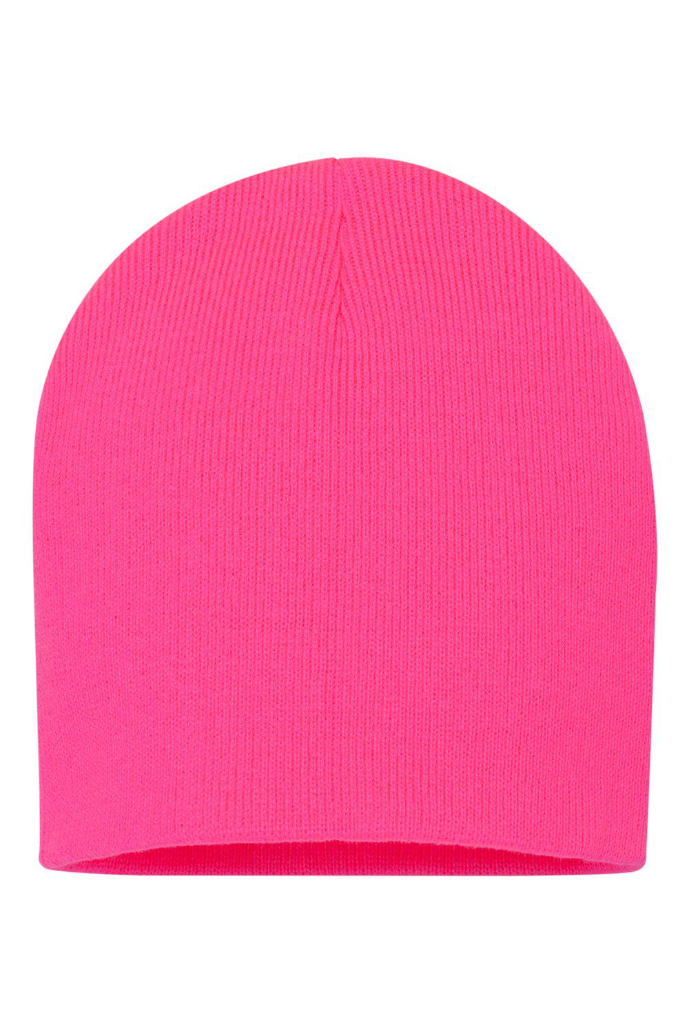 Sportsman SP08 Mens Beanie Neon Pink Flat Front