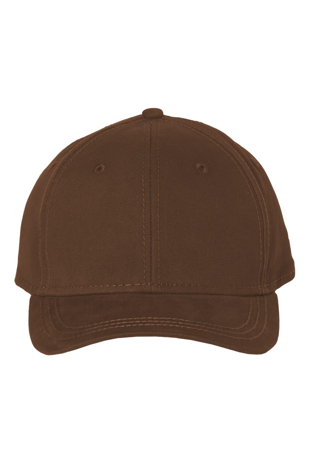 Dri Duck 3220 Mens Heritage Twill Hat Brown Flat Front