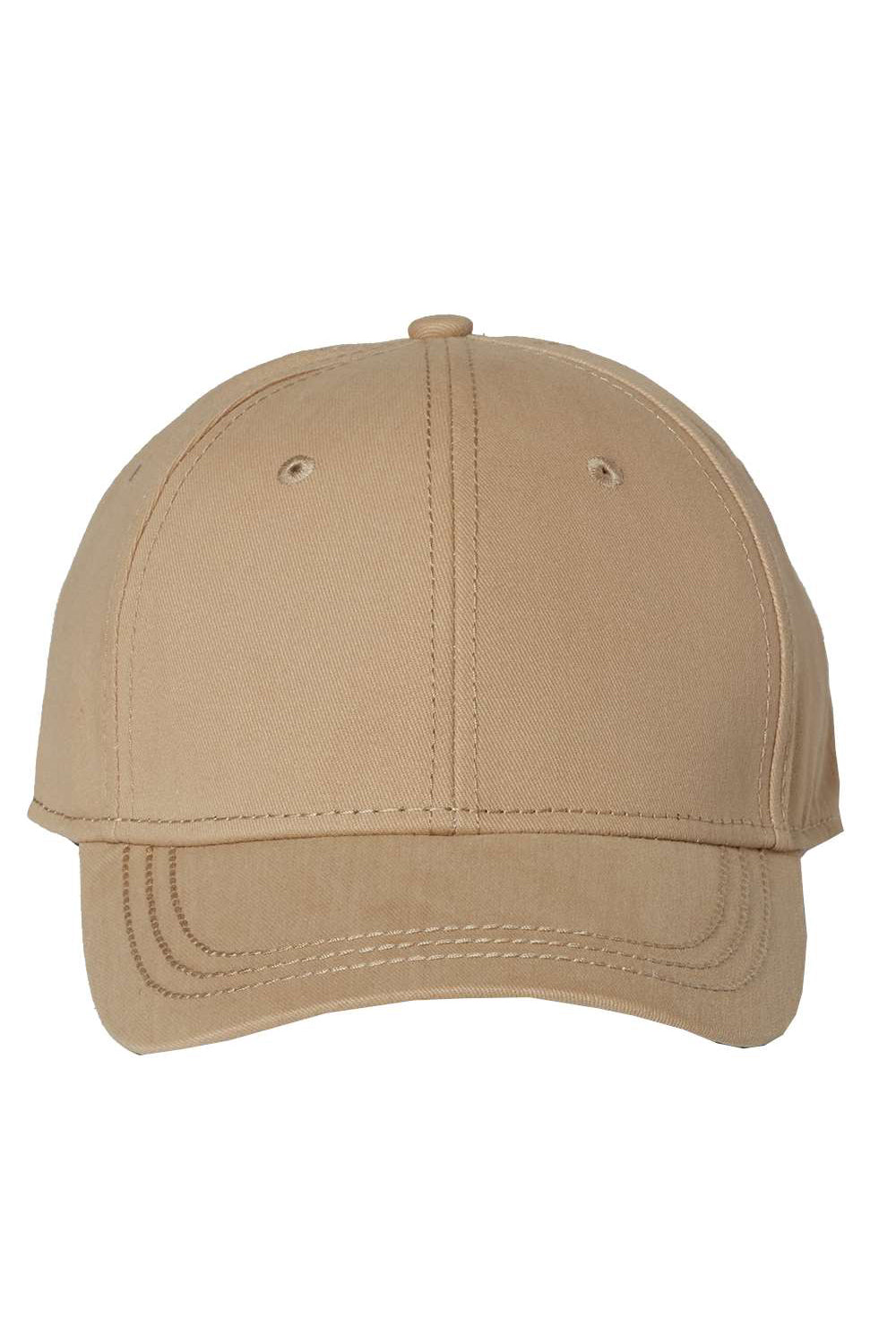 Dri Duck 3220 Mens Heritage Twill Hat Khaki Flat Front