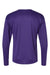 C2 Sport 5104 Mens Performance Moisture Wicking Long Sleeve Crewneck T-Shirt Purple Flat Back