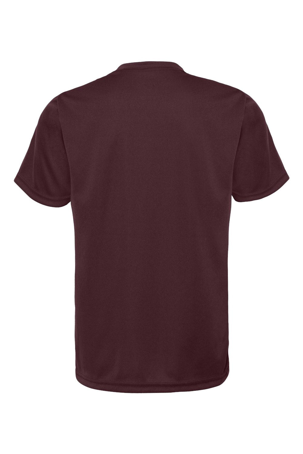 C2 Sport 5200 Youth Performance Moisture Wicking Short Sleeve Crewneck T-Shirt Maroon Flat Back