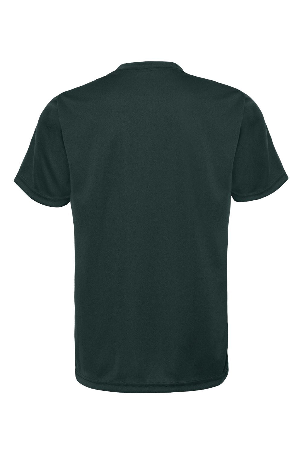 C2 Sport 5200 Youth Performance Moisture Wicking Short Sleeve Crewneck T-Shirt Forest Green Flat Back