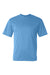 C2 Sport 5100 Mens Performance Moisture Wicking Short Sleeve Crewneck T-Shirt Columbia Blue Flat Front