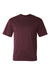 C2 Sport 5100 Mens Performance Moisture Wicking Short Sleeve Crewneck T-Shirt Maroon Flat Front