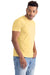 Next Level 3600SW Mens Soft Wash Short Sleeve Crewneck T-Shirt Banana Cream Yellow Model Side