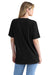 Next Level 3600SW Mens Soft Wash Short Sleeve Crewneck T-Shirt Black Model Back