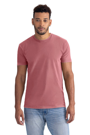 Next Level 3600SW Mens Soft Wash Short Sleeve Crewneck T-Shirt Mauve Model Front