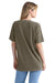 Next Level 3600SW Mens Soft Wash Short Sleeve Crewneck T-Shirt Military Green Model Back