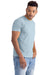 Next Level 3600SW Mens Soft Wash Short Sleeve Crewneck T-Shirt Stonewashed Denim Blue Model Side