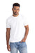 Next Level 3600SW Mens Soft Wash Short Sleeve Crewneck T-Shirt White Model Front