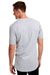 Next Level 3602 Mens Long Body Jersey Short Sleeve Crewneck T-Shirt Heather Grey Model Back