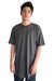 Next Level 3602 Mens Long Body Jersey Short Sleeve Crewneck T-Shirt Heavy Metal Grey Model Front