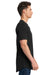 Next Level 3602 Mens Long Body Jersey Short Sleeve Crewneck T-Shirt Black Model Side