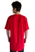 Next Level 3602 Mens Long Body Jersey Short Sleeve Crewneck T-Shirt Red Model Back