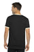 Next Level 3604 Mens Fine Jersey Ringer Short Sleeve Crewneck T-Shirt Black/Natural Model Back