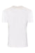 Next Level 3605 Mens Fine Jersey Short Sleeve Crewneck T-Shirt w/ Pocket White Flat Back