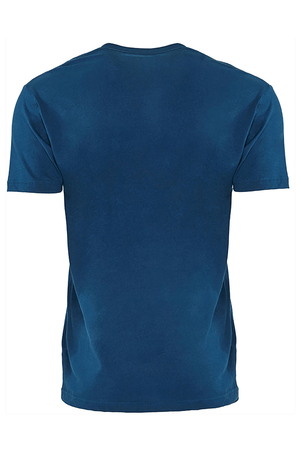 Next Level 3605 Mens Fine Jersey Short Sleeve Crewneck T-Shirt w/ Pocket Cool Blue Flat Back