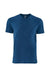 Next Level 3605 Mens Fine Jersey Short Sleeve Crewneck T-Shirt w/ Pocket Cool Blue Flat Front