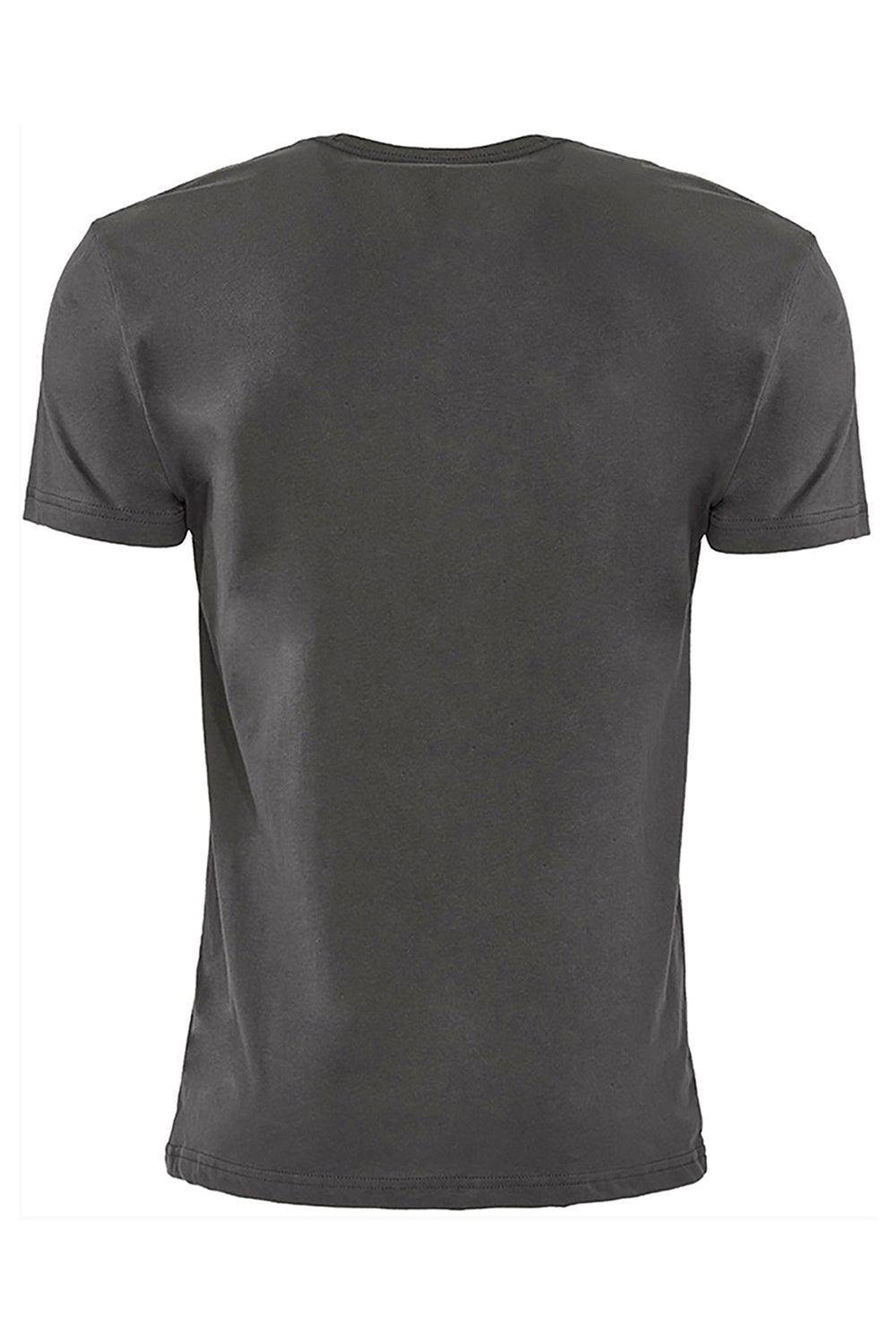 Next Level 3605 Mens Fine Jersey Short Sleeve Crewneck T-Shirt w/ Pocket Heavy Metal Grey Flat Back