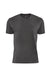 Next Level 3605 Mens Fine Jersey Short Sleeve Crewneck T-Shirt w/ Pocket Heavy Metal Grey Flat Front