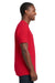 Next Level 3605 Mens Fine Jersey Short Sleeve Crewneck T-Shirt w/ Pocket Red Model Side