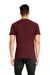 Next Level 3605 Mens Fine Jersey Short Sleeve Crewneck T-Shirt w/ Pocket Maroon Model Back