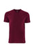 Next Level 3605 Mens Fine Jersey Short Sleeve Crewneck T-Shirt w/ Pocket Maroon Flat Front