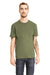 Next Level 3605 Mens Fine Jersey Short Sleeve Crewneck T-Shirt w/ Pocket Military Green Model Front